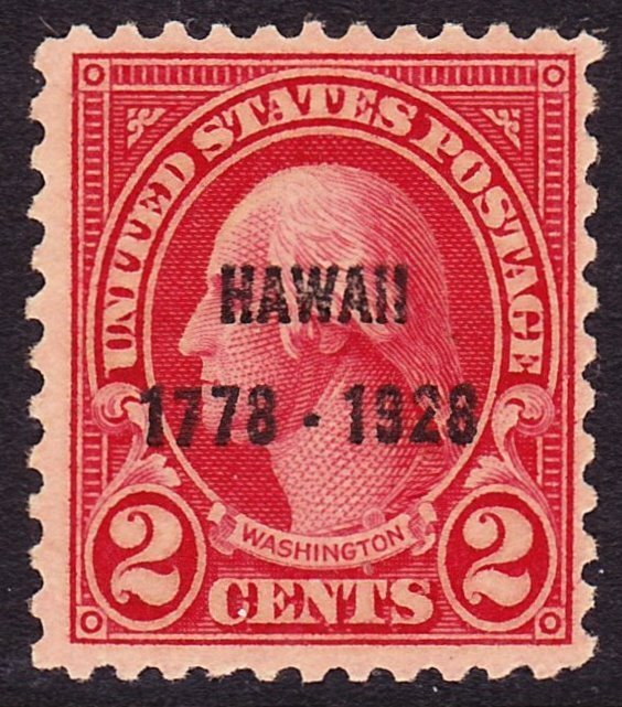 Scott 647, Unused NH, 2c Hawaii