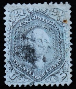 U.S. Used Stamp Scott #78b 24c Washington Gray, XF - Superb. A Gem! Scott: $450