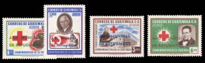 Guatemala #C239-242 Cat$15.75, 1960 World Refugee Year, four high values, nev...