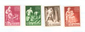 Norway #B38-41  Single (Complete Set)