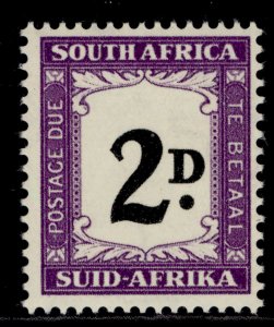 SOUTH AFRICA GVI SG D36, 2d black and violet, NH MINT. Cat £23.