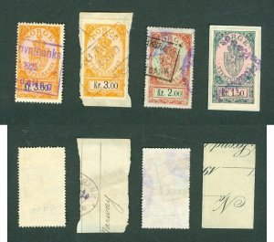 Norway, Lot 4. Diff.Revenue,Stempelmerke.Of-On Paper. 1.50-2.00-2/3.00Kr. Cancel