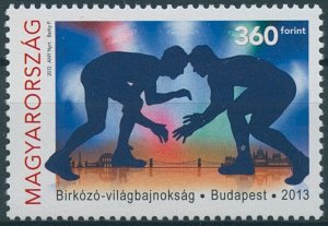 Hungary Stamps 2013 MNH World Wresting Championships Budapest Sports 1v Set