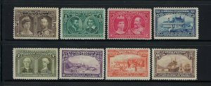 CANADA SCOTT #96-103 1908 QUEBEC TERCENTENARY- MINT HINGED (TWO LOW VALUES NH)