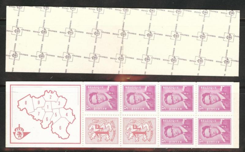 Belgium Scott 474b MNH** 1969 booklet CV$18