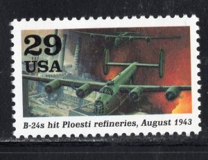 2765d *  B24s HIT PLOESTI REFINERIES * U.S. Postage Stamp  MNH