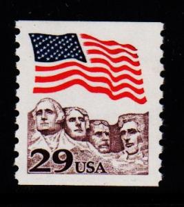 #2523 Flag over Mount Rushmore   - MNH
