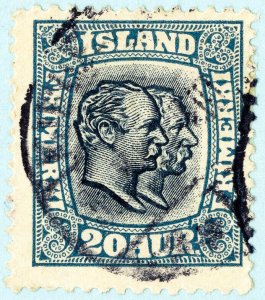 Iceland Stamps # 107 Used VF Scott Value $26.00