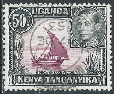 Kenya, Uganda & Tanganyika, Sc #79, 50c Used