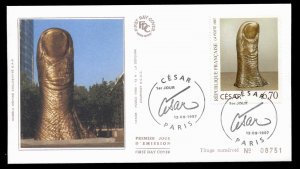 France 1997 Art, The Thumb FDC