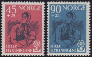 Norway - 1960 - Scott #B64-65 - MNH - World Refugee Year