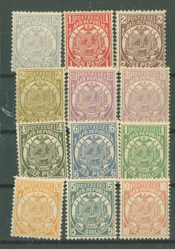 Transvaal #123-134 Unused Single