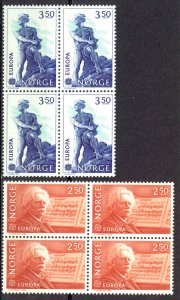 Norway Sc# 823-824 MNH block/4 1983 Europa