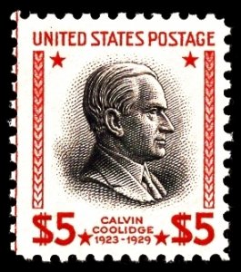 US 834 MNH VF/XF $5 Calvin Coolidge