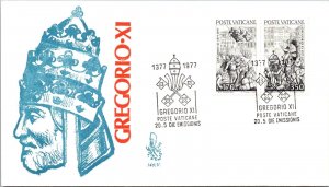 Vatican FDC 1977 - Gregory XI Vatican Post - F30747