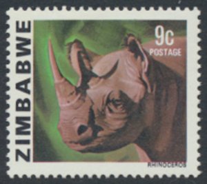 Zimbabwe SG 581  SC# 419 MNH Rhinoceros see details & scans