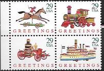 US #2711-14 MNH Block. Christmas Toys
