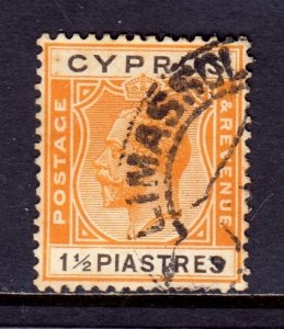 Cyprus - Scott #95 - Used - Thin speck LR, toning - SCV $14