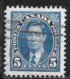 Canada 235: 5c George VI, used, F-VF