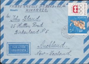 HUNGARY 1964 airmail cover to New Zealand..................................A6150