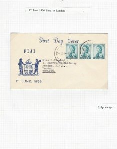 FIJI 1st DAY COVER 1956