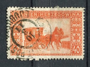 BOSNIA; 1906 early Pictorial issue fine used hinged 40h. value