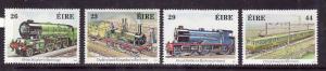 Ireland-Sc#581-4-unused NH set-Trains-Locomotives-Railways-1984-