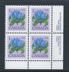 Canada #781 LR PL BL Bottle Gentian 1