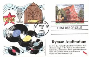 #UX313 Ryman Auditorium Dynamite FDC