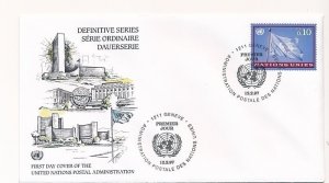 D171877 Definitive Series UN FlagFDC United Nations Geneva Bureau 1997