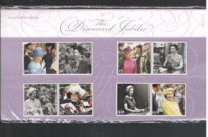 GREAT BRITAIN PRESENTATION PACK: QUEENS DIAMOND JUBILEE, MNH