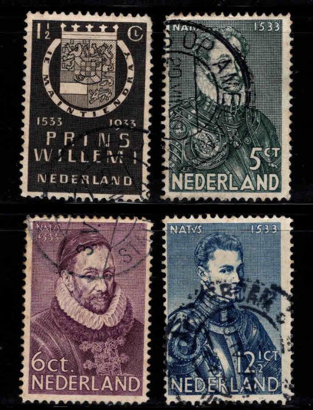 Netherlands Scott 196-199 Used 1933 stamp set