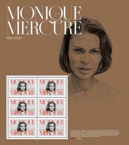 Canada 2022 MNH Stamps Mini Sheet Scott 3369 Actress Mercure Cinema Movies