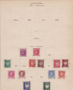 france 1941 stamps sheet ref 11127