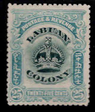 Labuan Scott 107 MH* Crown stamp CV$12