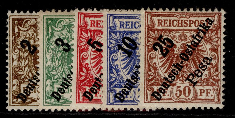 GERMAN EAST AFRICA , 1896 OPTD set, M MINT.