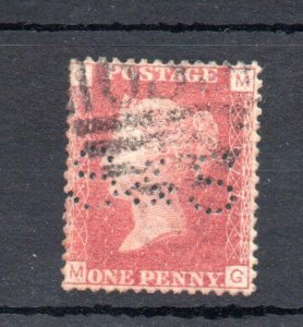 PENNY RED PLATE 177 WITH 'S&S' PERFIN