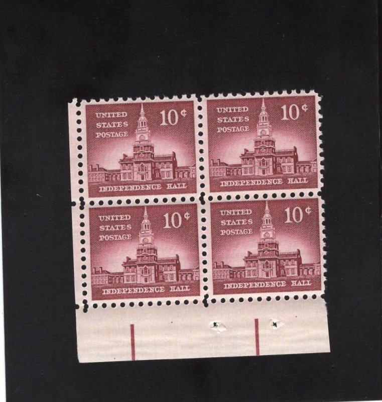 1044 Independence Hall, MNH BLK/4