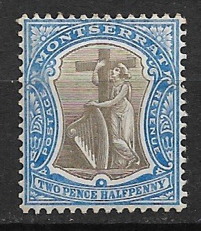 1905 Montserrat 25 Symbol of the Colony 2½p MH