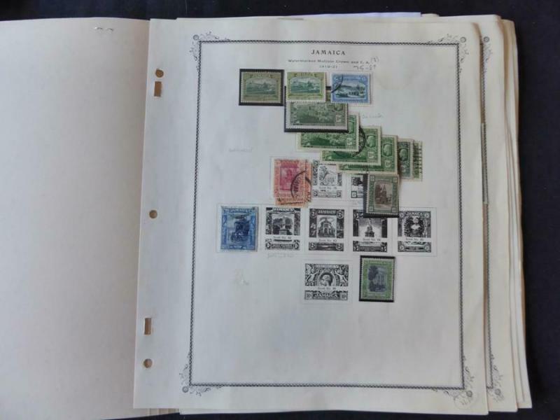 Jamaica 1912-1951 Mint/Used Stamp Collection Many Vars on Scott Spec Album Pgs