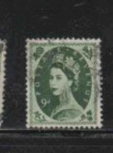 GREAT BRITAIN #365 1958 9p QEII F-VF USED c