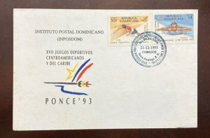 D)1986, DOMINICAN REPUBLIC, FIRST DAY COVER, ISSUE XII CENTRAL AMERICAN