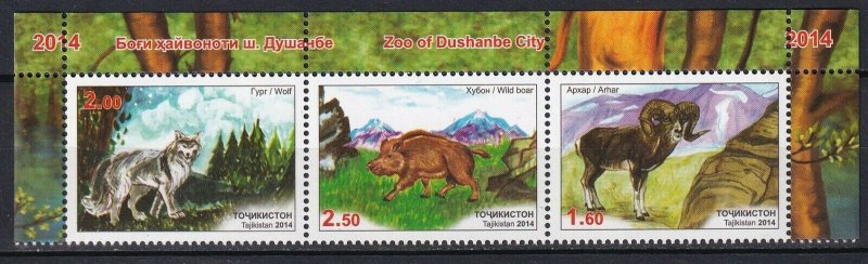 Tajikistan 2014 Fauna, Animals 3 MNH stamps