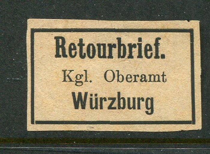 Germany Retourbrief Wurzburg Return Letter Label