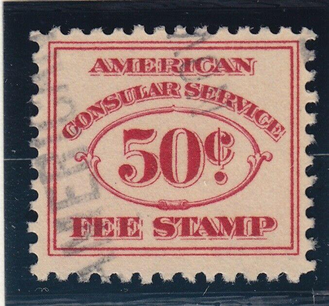 RK15 VF used consular revenue stamp with nice color cv $ 225 ! see pic !