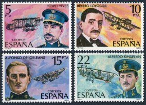 Spain 2225-2228,MNH.Mi 2485-2288. Aviation pioneers,1980.Pedro Vives,Loygorri,