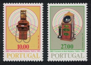 Portugal Public Telephone Service 2v 1982 MNH SG#1877-1878