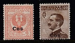 Aegean Islands - Coo - #1, 7 - SCV $9.60