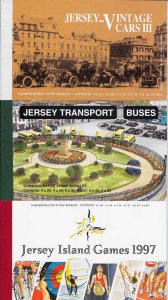 Jersey 1997 Island Games, Buses & Vintage Cars prestige booklets SB55-7 cat £55