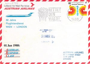 UN Austria special flight cover Austrian Airlines